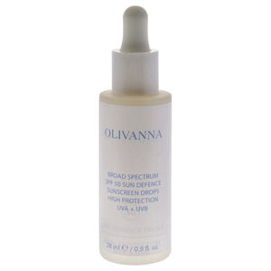 Sun Defence Sunscreen Drops High Protection SPF 50 by Olivanna for Women 0.9 oz